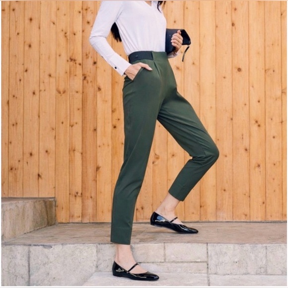 ADAY Pants - Aday Turn It Up Pants in Olive Green